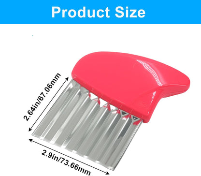 Crinkle Cutter for Veggies & Potatoes,Stainless Steel