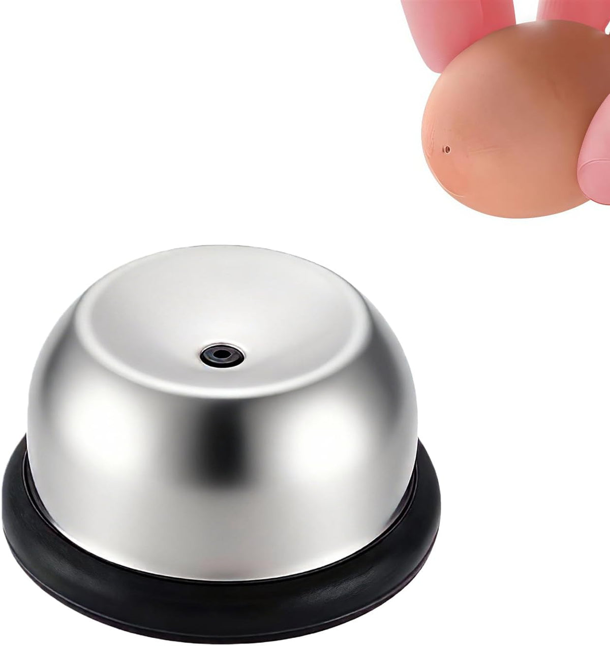 Egg Piercer for Raw Eggs, Stainless Steel Needle Egg Punch Tool with Black Anti-Slip Base to Get Good Hard Boiled Eggs for Home and Commercial Kitchen Use