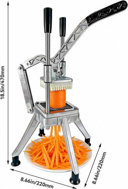 French Fry Cutter Vegetable Chopper with 6 Blades