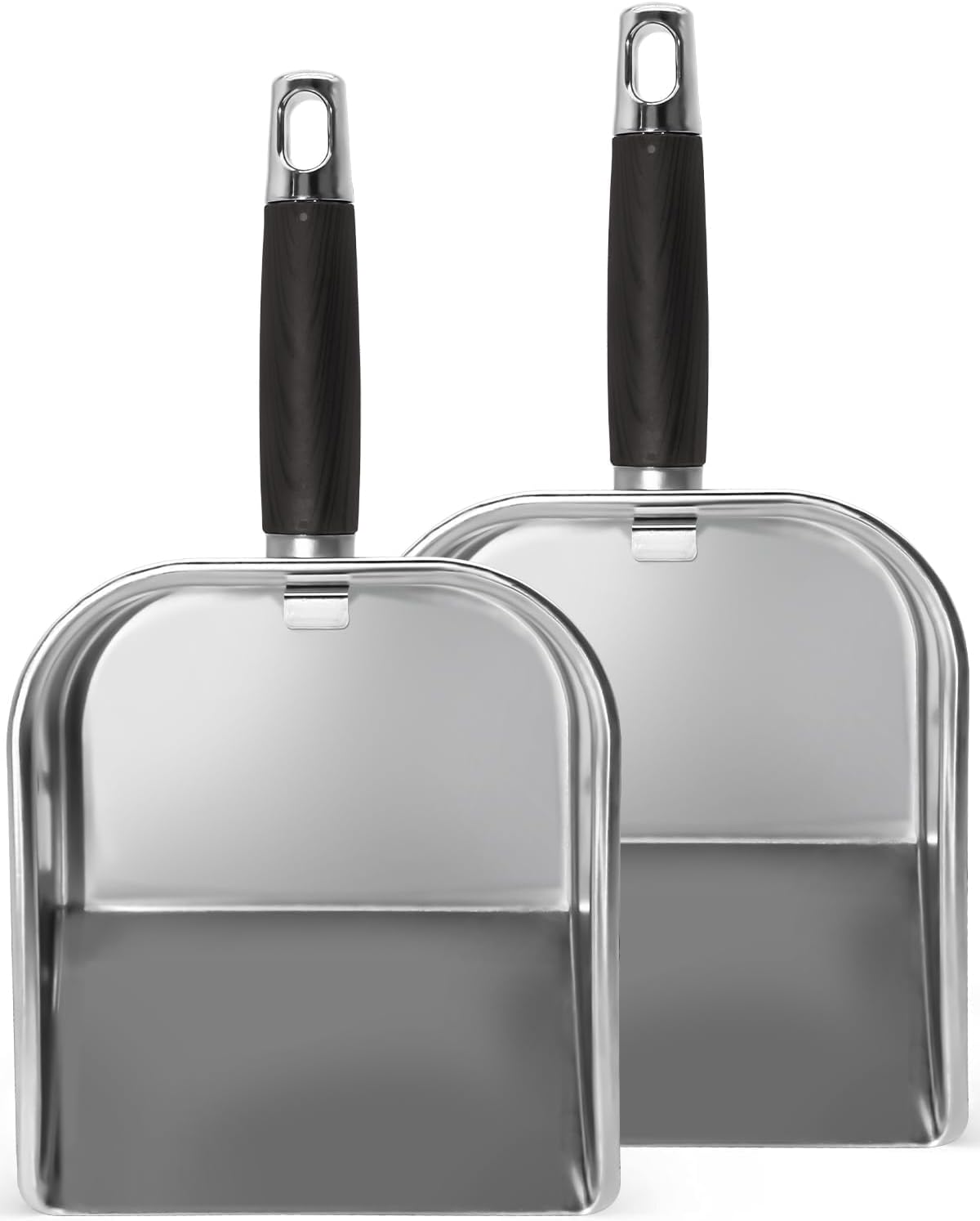 Griddle Scoop for Blackstone with a Any-Edge Hook, Stainless Steel Griddle Portable Food Mover for Stir Fry and Move Food, Classic Grill Shovel