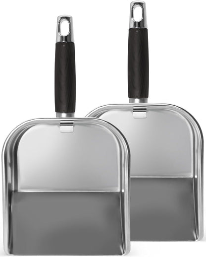 Griddle Scoop for Blackstone with a Any-Edge Hook, Stainless Steel Griddle Portable Food Mover for Stir Fry and Move Food, Classic Grill Shovel