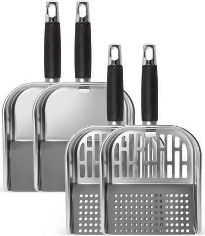 Griddle Scoop for Blackstone with a Any-Edge Hook, Stainless Steel Griddle Portable Food Mover for Stir Fry and Move Food, Classic Grill Shovel
