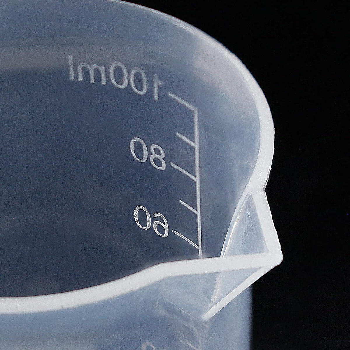 100ml/3.4oz Plastic Graduated Beaker, 3 Pack, Transparent | PP Material, Measuring Cup, Mixing Cup, For Kitchen Lab
