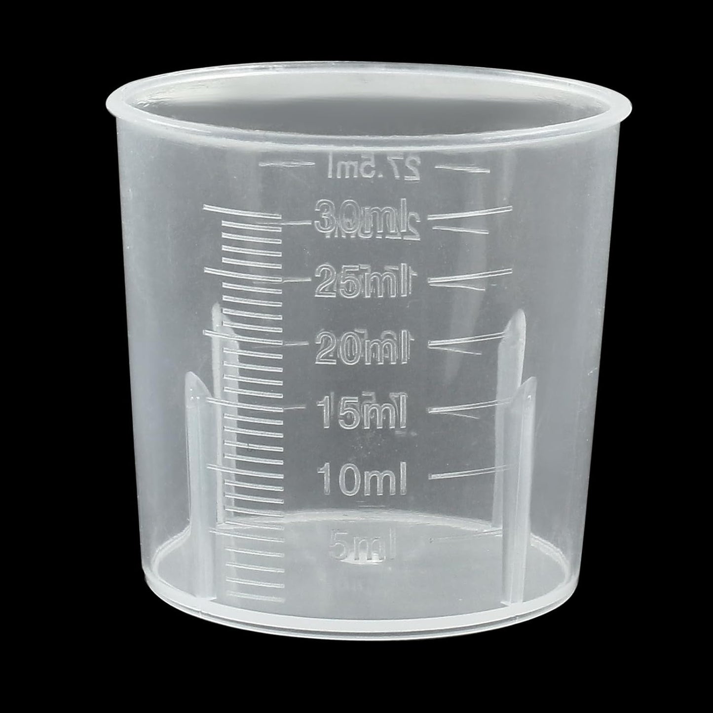 100ml/3.4oz Plastic Graduated Beaker, 3 Pack, Transparent | PP Material, Measuring Cup, Mixing Cup, For Kitchen Lab