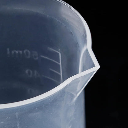 100ml/3.4oz Plastic Graduated Beaker, 3 Pack, Transparent | PP Material, Measuring Cup, Mixing Cup, For Kitchen Lab