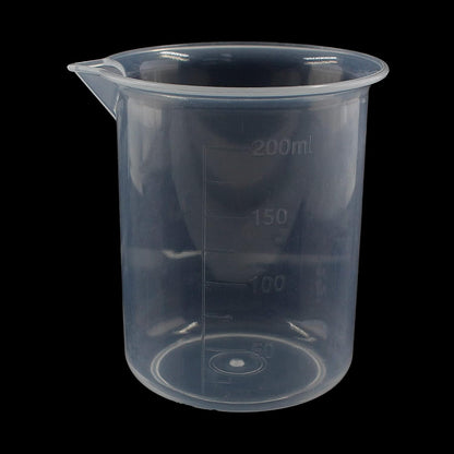 100ml/3.4oz Plastic Graduated Beaker, 3 Pack, Transparent | PP Material, Measuring Cup, Mixing Cup, For Kitchen Lab