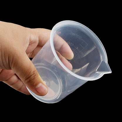 100ml/3.4oz Plastic Graduated Beaker, 3 Pack, Transparent | PP Material, Measuring Cup, Mixing Cup, For Kitchen Lab