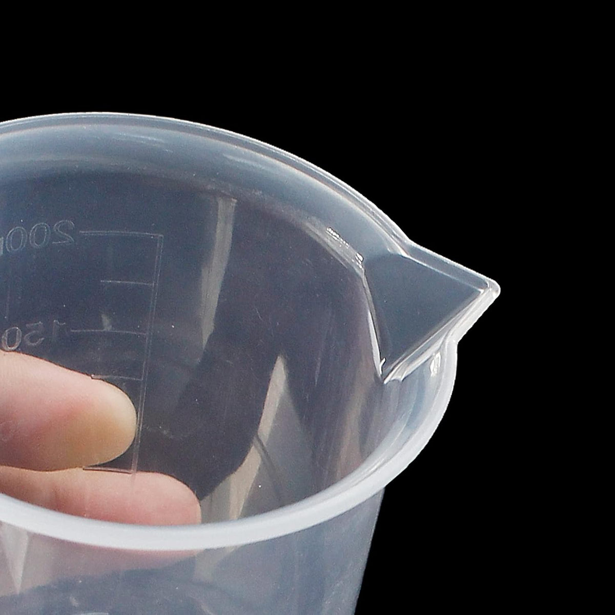 100ml/3.4oz Plastic Graduated Beaker, 3 Pack, Transparent | PP Material, Measuring Cup, Mixing Cup, For Kitchen Lab