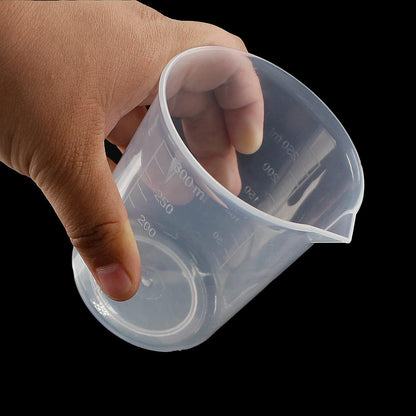 100ml/3.4oz Plastic Graduated Beaker, 3 Pack, Transparent | PP Material, Measuring Cup, Mixing Cup, For Kitchen Lab