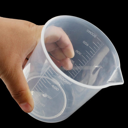 100ml/3.4oz Plastic Graduated Beaker, 3 Pack, Transparent | PP Material, Measuring Cup, Mixing Cup, For Kitchen Lab
