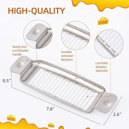 Stainless Steel Butter Slicer, Butter Cutter for Uniform 1/4-Inch Slices