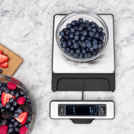 Good Grips Stainless Steel Food Scale with Pull-Out Display, 11-Pound NEWER VERSION AVAILABLE