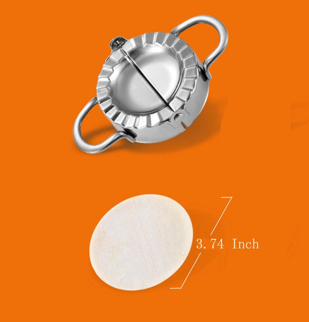 Dumpling Maker - Dumpling Press/Stainless Steel Empanada Press/Pie Ravioli Dumpling Wrappers Mold Kitchen Accessories (9.5cm/3.74" Large)