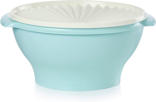 Heritage Collection 17.25 Cup Bowl with Starburst Lid, Light Blue Vintage Color, Dishwasher Safe and BPA Free (4.1 L)