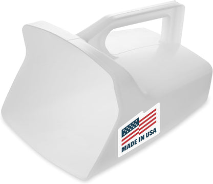 Food Service Utility Scoop, 64-Ounce, White, for Ice/Bar and Ingredient Use in Restaurant/Kitchen