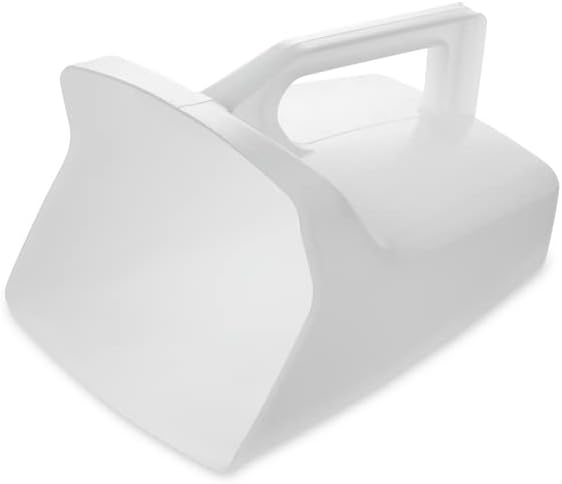 Food Service Utility Scoop, 64-Ounce, White, for Ice/Bar and Ingredient Use in Restaurant/Kitchen