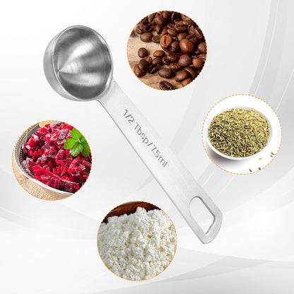 2 Pcs Measuring Spoons Tablespoon Measuring Spoon 1 Tbsp (3 tsp | 15 ml |15 cc| 0.5 oz) Mini Spoons Stainless Steel Measuring Spoons for Kitchen Cooking Spoon(Silver)