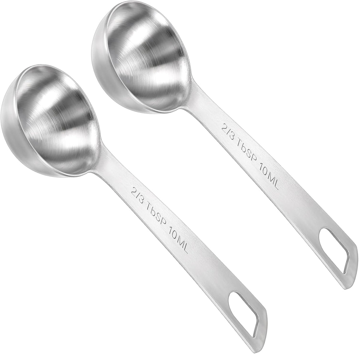 2 Pcs Measuring Spoons Tablespoon Measuring Spoon 1 Tbsp (3 tsp | 15 ml |15 cc| 0.5 oz) Mini Spoons Stainless Steel Measuring Spoons for Kitchen Cooking Spoon(Silver)