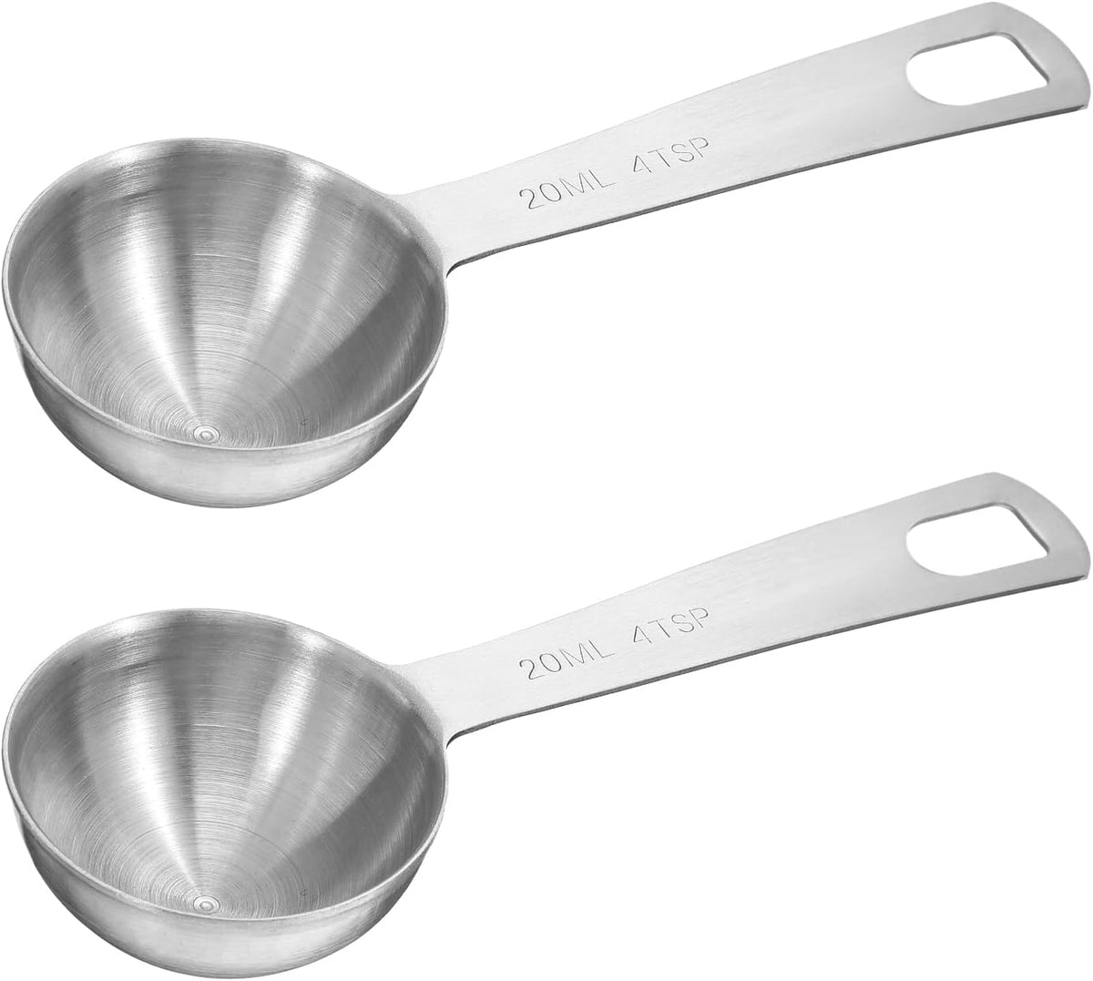2 Pcs Measuring Spoons Tablespoon Measuring Spoon 1 Tbsp (3 tsp | 15 ml |15 cc| 0.5 oz) Mini Spoons Stainless Steel Measuring Spoons for Kitchen Cooking Spoon(Silver)