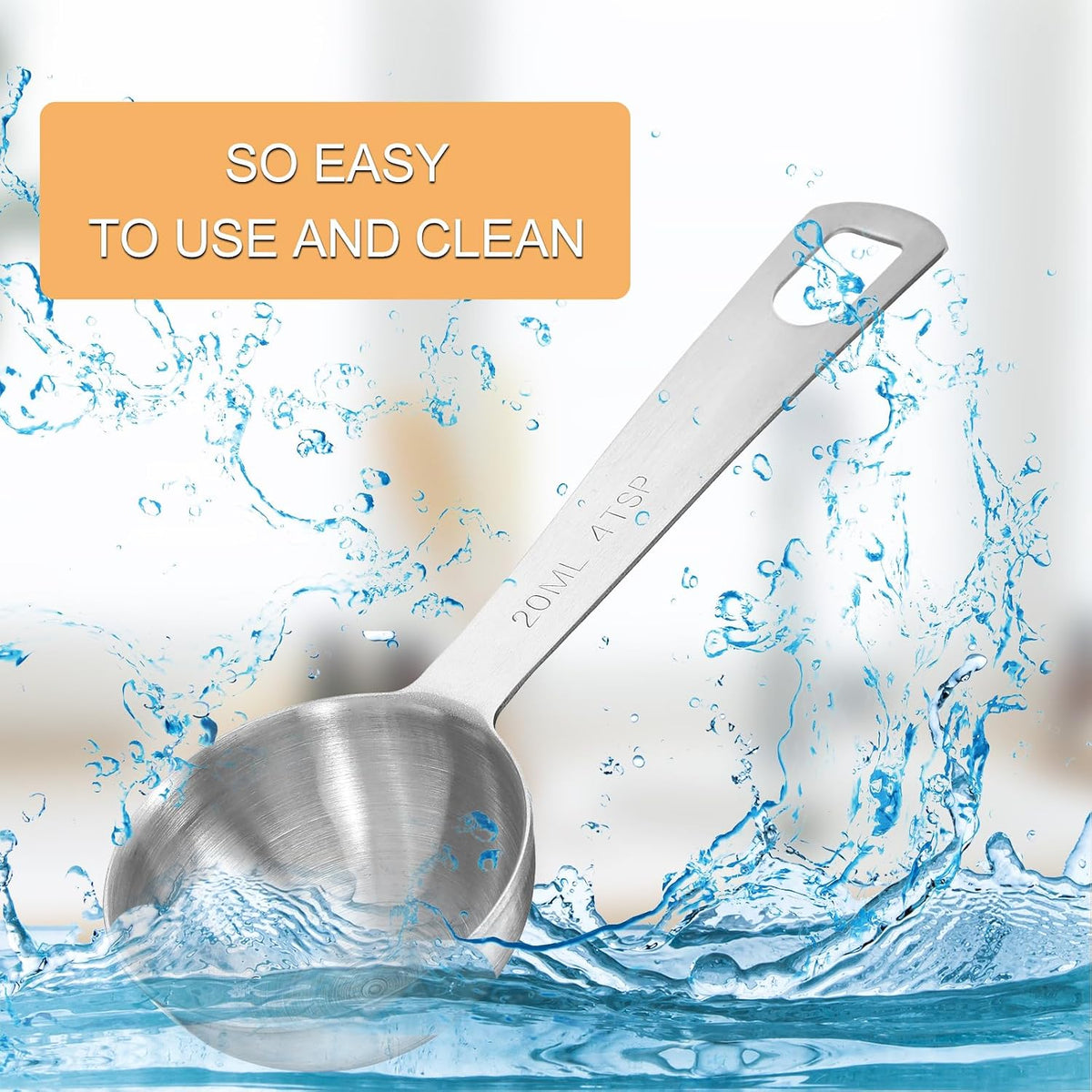 2 Pcs Measuring Spoons Tablespoon Measuring Spoon 1 Tbsp (3 tsp | 15 ml |15 cc| 0.5 oz) Mini Spoons Stainless Steel Measuring Spoons for Kitchen Cooking Spoon(Silver)