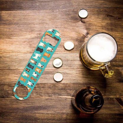Animal Skin Texture Stainless Steel Bottle Opener Brown Black Beige Leopard Pattern Abstract Art Flat Beer Bottle Opener Keychain for Home Kitchen Bar Restaurant Party Birthday Gift