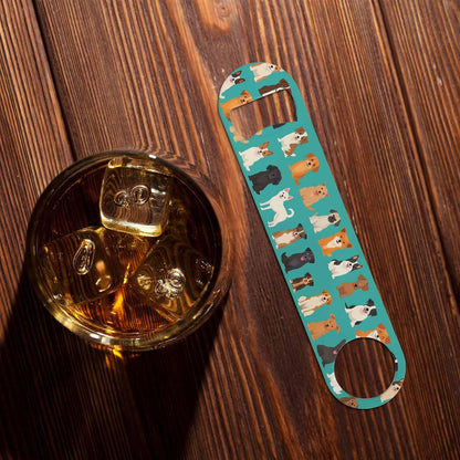 Animal Skin Texture Stainless Steel Bottle Opener Brown Black Beige Leopard Pattern Abstract Art Flat Beer Bottle Opener Keychain for Home Kitchen Bar Restaurant Party Birthday Gift