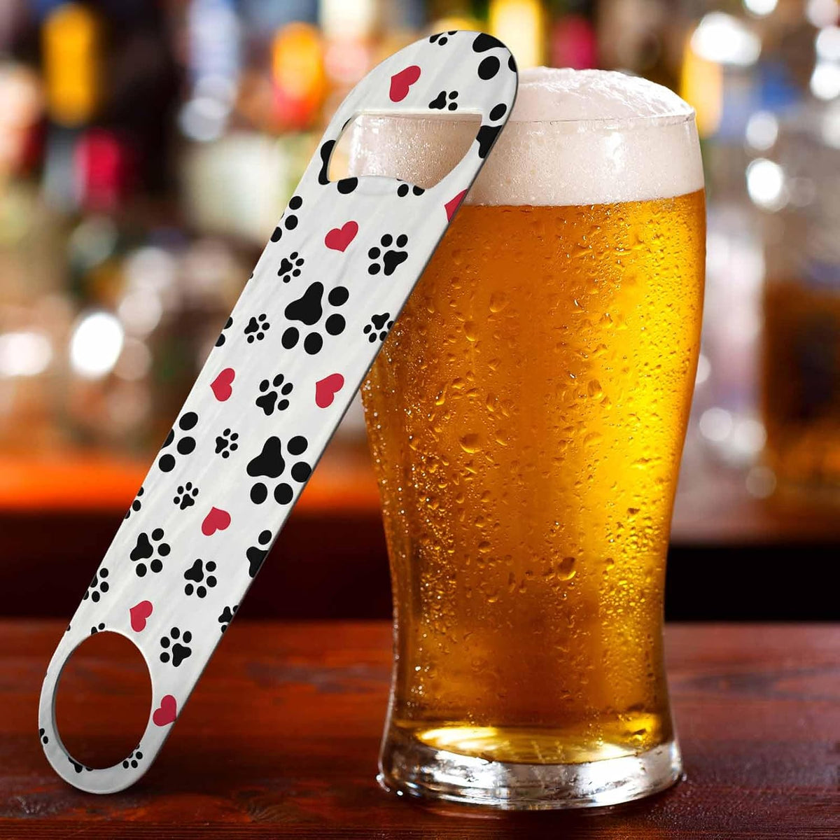 Animal Skin Texture Stainless Steel Bottle Opener Brown Black Beige Leopard Pattern Abstract Art Flat Beer Bottle Opener Keychain for Home Kitchen Bar Restaurant Party Birthday Gift