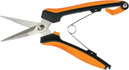6" Steel Micro-Tip Pruning Scissors, Garden Snips for Small Plants