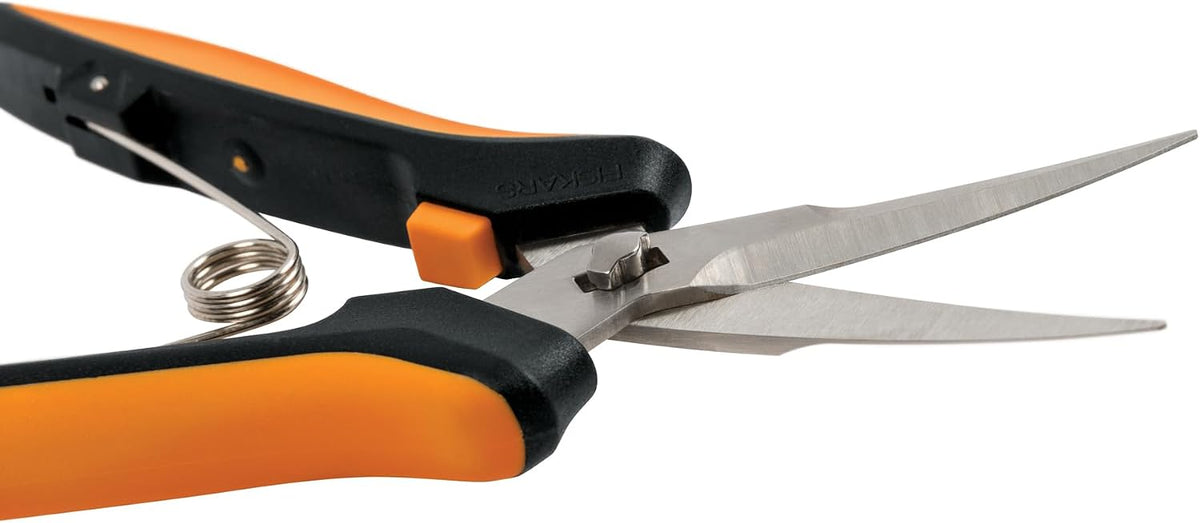 6" Steel Micro-Tip Pruning Scissors, Garden Snips for Small Plants
