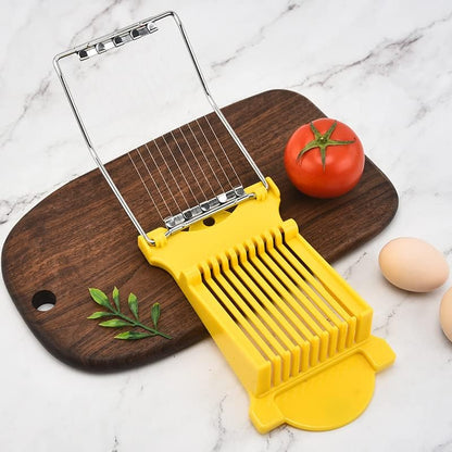 Multifunctional Stainless Steel Luncheon Meat Slicer,Home Slicing and Splitting Tools,Food Slicer for Butter Cheese Kiwifruit Strawberry Banana and Cooked Eggs Etc. (White)