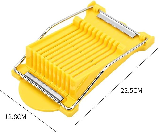Multifunctional Stainless Steel Luncheon Meat Slicer,Home Slicing and Splitting Tools,Food Slicer for Butter Cheese Kiwifruit Strawberry Banana and Cooked Eggs Etc. (White)