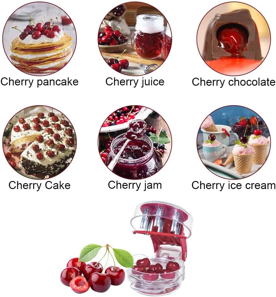 ®Cherry Pitter Tool Pit Remover - Jujube Core Remover, Simple & Effortless Multifunctional Cherry DepitterOne Click The Pit is Out,Portable Cherry Pit Remover for Kitchen, Cake Shop