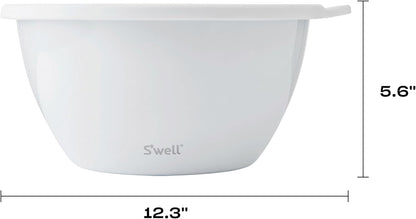 Stainless Steel 64oz Salad Bowl Kit, Pink Topaz Color, Comes with 2oz Mini Canister and Removable Tray for Organization, Leakproof and Dishwasher Safe