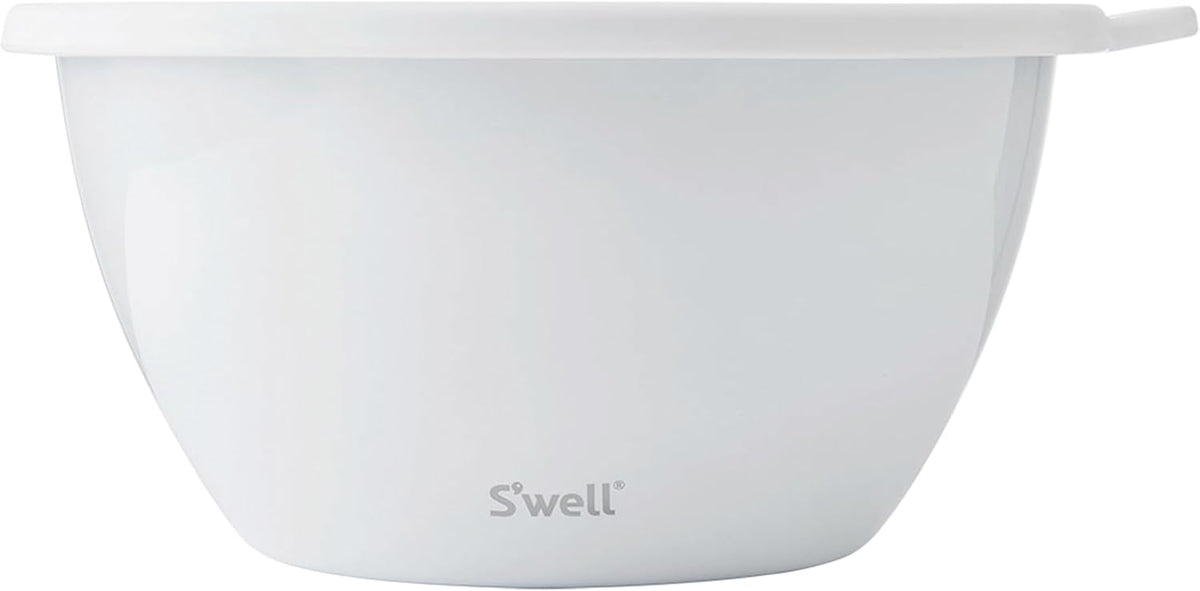 Stainless Steel 64oz Salad Bowl Kit, Pink Topaz Color, Comes with 2oz Mini Canister and Removable Tray for Organization, Leakproof and Dishwasher Safe
