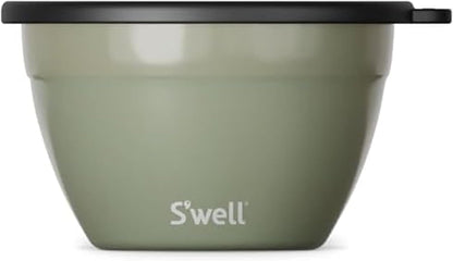 Stainless Steel 64oz Salad Bowl Kit, Pink Topaz Color, Comes with 2oz Mini Canister and Removable Tray for Organization, Leakproof and Dishwasher Safe