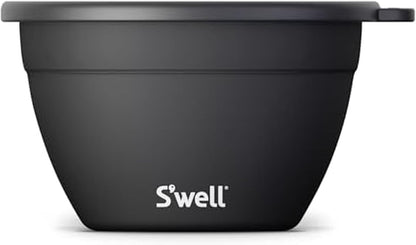 Stainless Steel 64oz Salad Bowl Kit, Pink Topaz Color, Comes with 2oz Mini Canister and Removable Tray for Organization, Leakproof and Dishwasher Safe