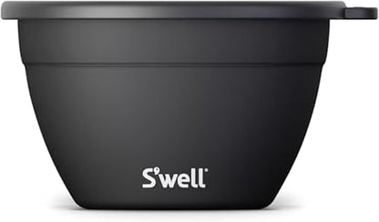 Stainless Steel 64oz Salad Bowl Kit, Pink Topaz Color, Comes with 2oz Mini Canister and Removable Tray for Organization, Leakproof and Dishwasher Safe