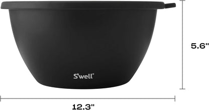 Stainless Steel 64oz Salad Bowl Kit, Pink Topaz Color, Comes with 2oz Mini Canister and Removable Tray for Organization, Leakproof and Dishwasher Safe