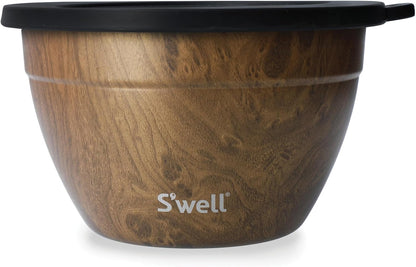 Stainless Steel 64oz Salad Bowl Kit, Pink Topaz Color, Comes with 2oz Mini Canister and Removable Tray for Organization, Leakproof and Dishwasher Safe