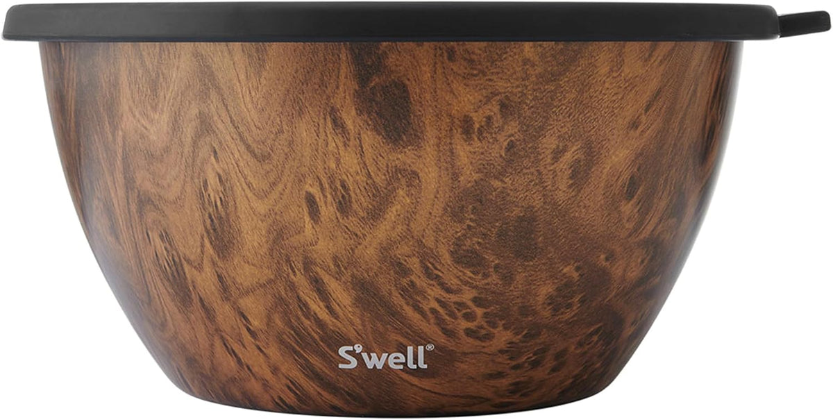 Stainless Steel 64oz Salad Bowl Kit, Pink Topaz Color, Comes with 2oz Mini Canister and Removable Tray for Organization, Leakproof and Dishwasher Safe