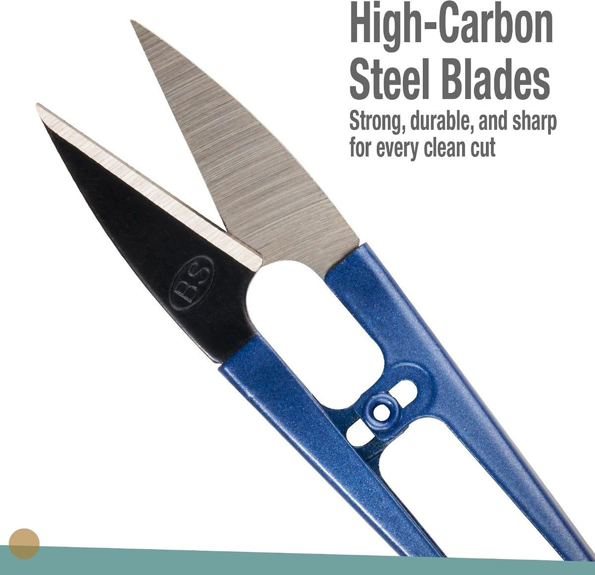 Sewing Scissors (3-Piece Set) High-Carbon Steel Thread, Yarn, Embroidery Clippers | Handheld Snippers for Arts, Crafts, and DIY Projects | Multipurpose Use Navy Blue