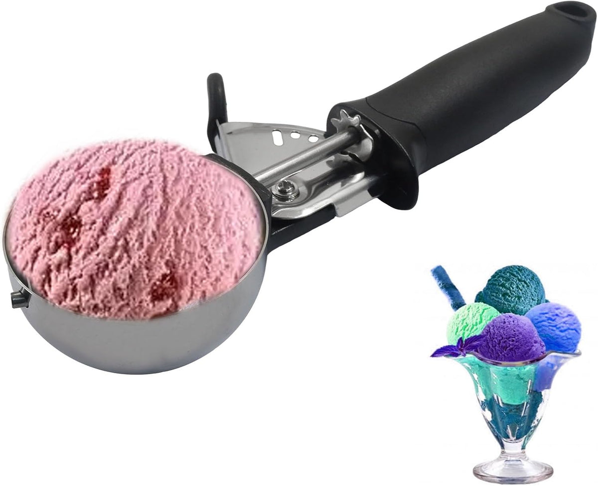 1pc Pink 3.27oz Stainless Steel Ice Cream Scoop