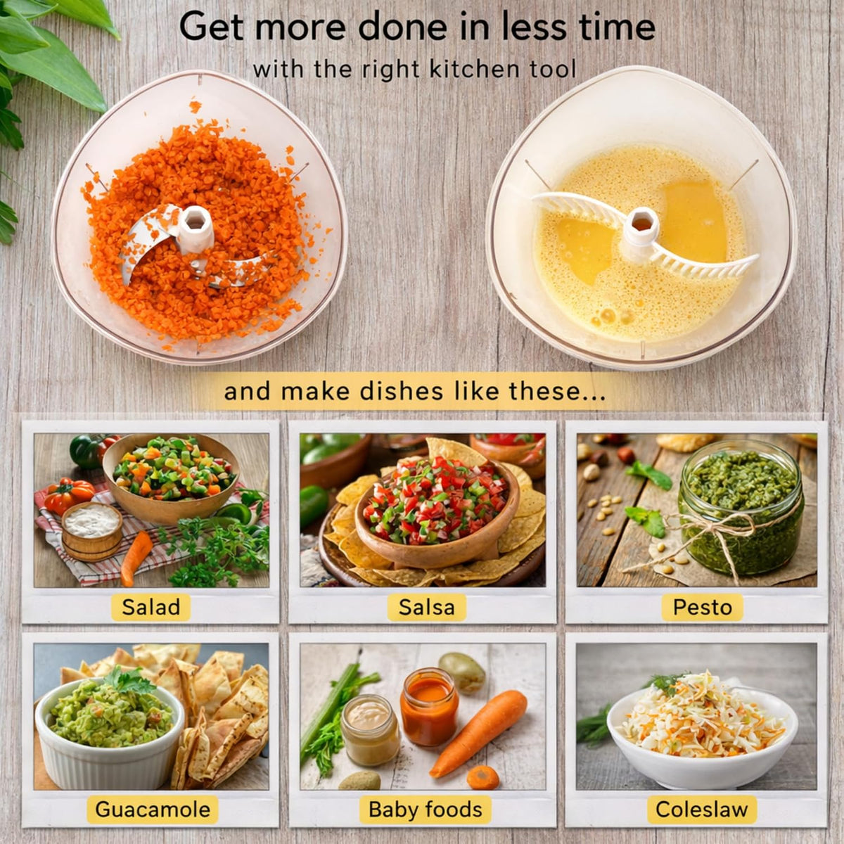 Express Manual Food Chopper: Large 8.5-Cup, Hand Chopper Vegetable Cutter to Chop Veggies, Fruits, Herbs, Garlic Onion Chopper for Salsa, Salad, Pesto, Guacamole, Coleslaw, Indian Cooking