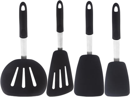 4 Pcs Silicone Spatula set Kitchen Cooking Utensils for Nonstick Cookware
