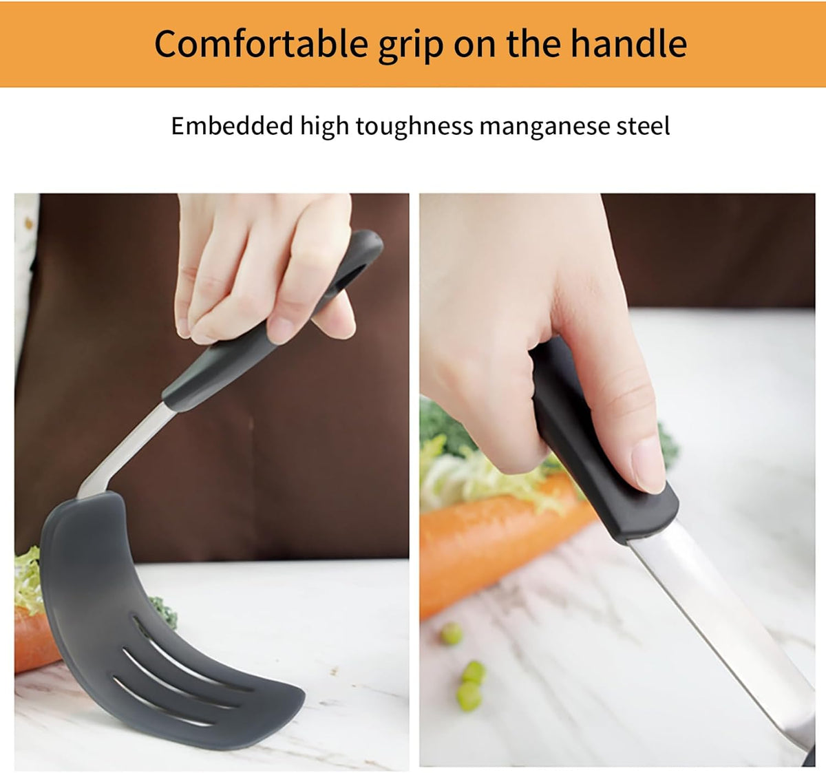 4 Pcs Silicone Spatula set Kitchen Cooking Utensils for Nonstick Cookware