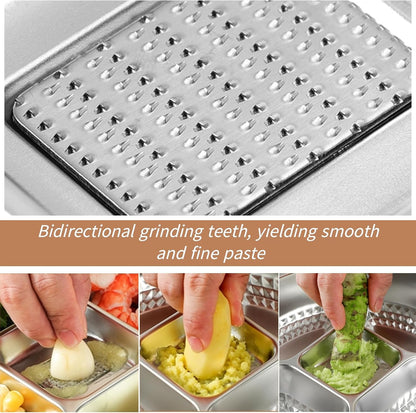 4‑in‑1 Rice Washer Strainer Bowl with Grater Side Drainer