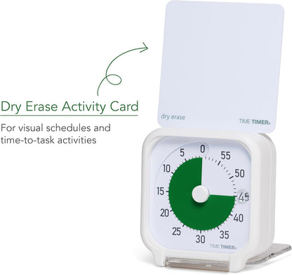 3 inch Visual Timer — 60 Minute Kids Desk Countdown Clock with Dry Erase Activity Card and Desktop App Access — for Kids Classroom, Homeschool Study Tool, Task Reminder, Home and Kitchen