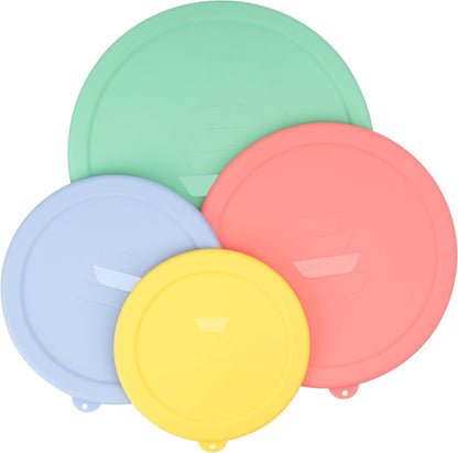 Silicone Replacement Lids Only Fit for Pyrex 322 1 Quart | 323 1.5 Quart | 325 2.5 Quart Prepware Glass Mixing Bowls, Food Grade Silicone Cover, Dishwasher & Microwave Safe (Bowl not included)