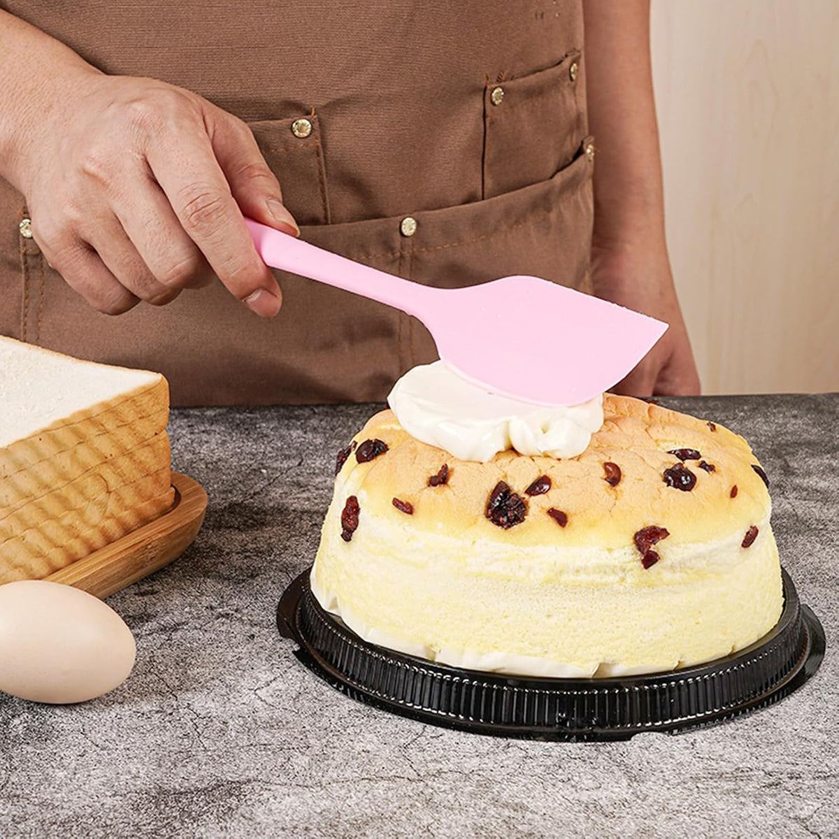 8 Pack Mini Silicone Spatula Set, 8.3 Inch Small Rubber Spatula Heat Resistant, Heat Flexible Silicone Spatulas Cake Spatula Scraper Cooking for Mixing, Baking, Non Stick Pans