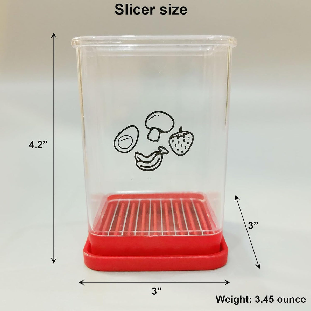 Fruit Slicer Cup, Strawberry, Banana, Mushroom, Grape & Egg Cutter, Portable Stainless Steel Slicer with Push Plate, Kitchen Gadget for Salad Making, Speed Fruit & Vegetable Cutter, Slicing Tool